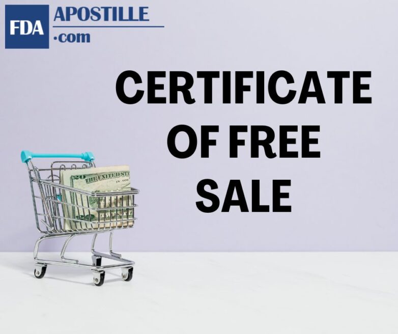 Certificate Of Free Sale