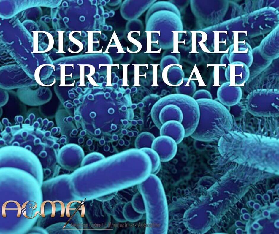 disease free certificate