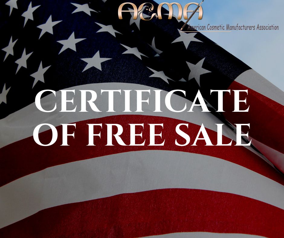 certificate of free sale